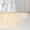Wisząca lampa kryształowa QN-REVERIE-8P-CPG nad stół szara złota