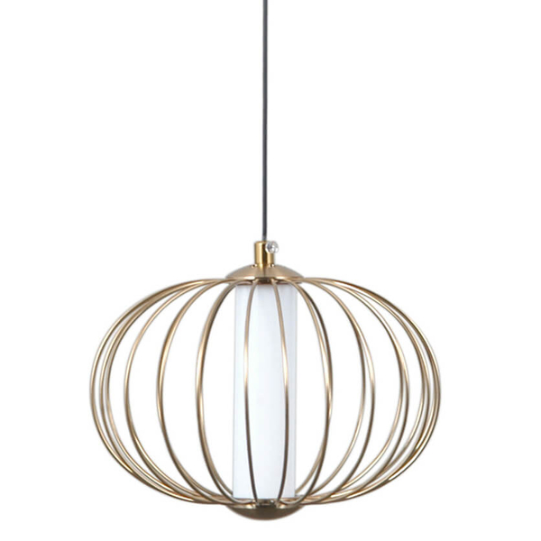 Wisząca lampa druciana Rabel PND-344221-1-HBR LED 5W 3000K złoty