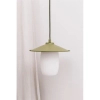 Lampa wisząca do salonu Jingu JNA122P0 szklany klosz biały czarny