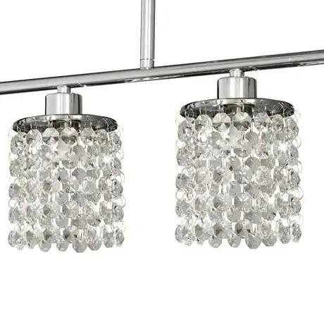 Sufitowa lampa glamour Royal 33-28085 na listwie chrom przezroczysty