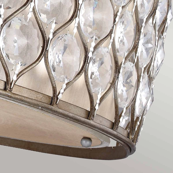 Sufitowa lampa z kryształkami Lucia FE-LUCIA-6SF-L srebrna