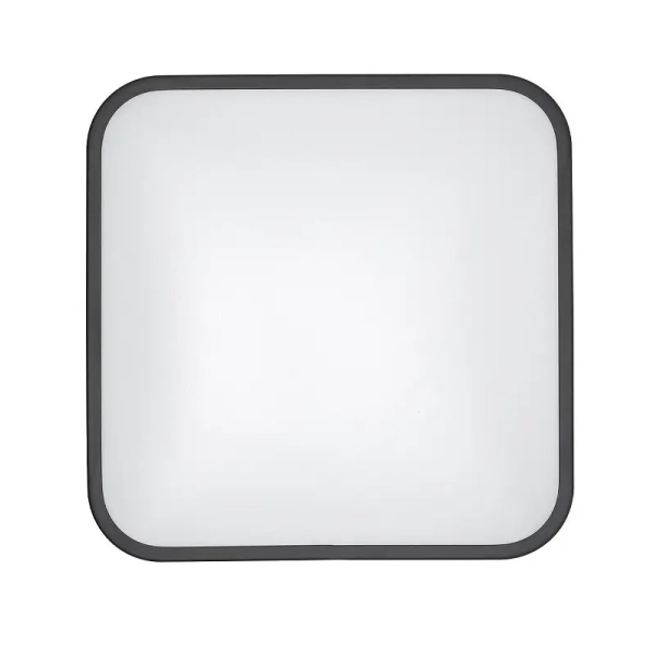 Minimalistyczna lampa sufitowa AGNES SQUARE 10984 LED 16W 4000K IP44 czarna