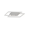 Sufitowa lampa Inigo kwadratowe ramki LED 24W 3000K aluminium