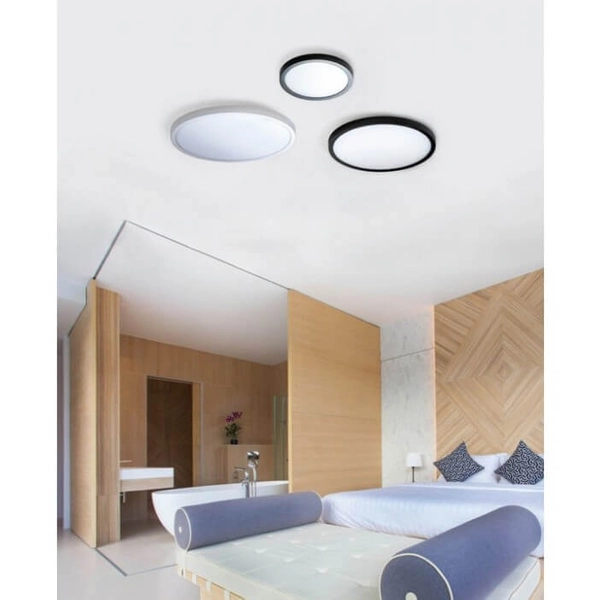 Plafon do sypialni Malta LED 32W 3000K natynkowy nad łóżko czarny