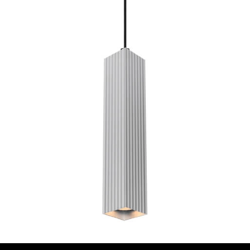 Zwisająca lampa Tecno PND-37492-1-ALU Italux sopel zwis do jadalni srebrna