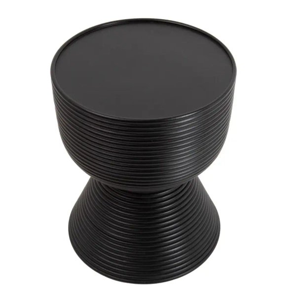 Stolik kawowy LAPIS MM001501100407 czarny drewniany do salonu 36cm