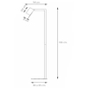 Podłogowa lampa do sypialni Lesley 03725/01/41 Lucide metalowa szara