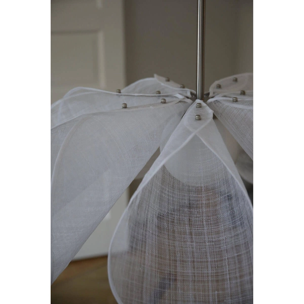 Wisząca lampa jadalniana STYRKA 108818 Markslojd nad stół biały srebrny