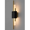 Lampa ścienna Evans MSE010100358 tuby LED 5W złote czarne