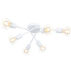 Industrialna LAMPA sufitowa XARA I 54802W-6 Globo druciana OPRAWA metalowy plafon reflektorki sticks pręty białe