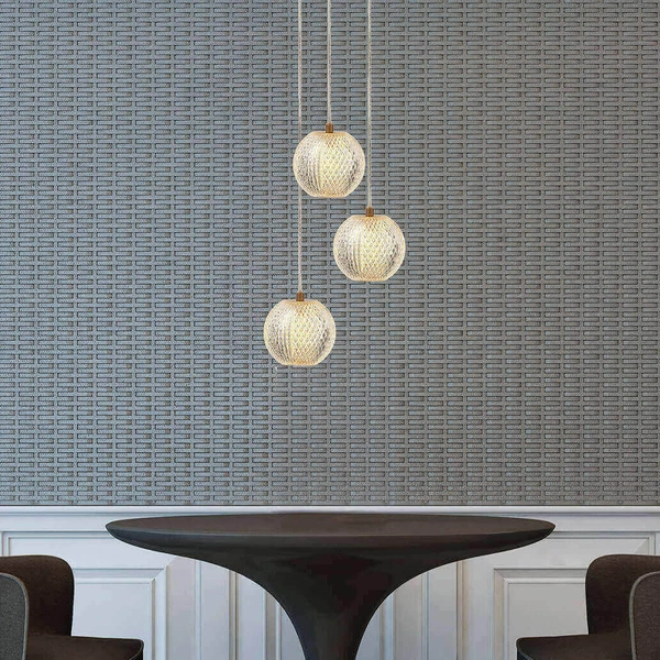 Potrójna lampa wisząca Diamond LP-2202/3P GD szklane kule złota