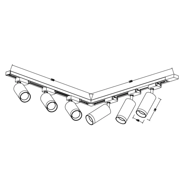 Szynowy zestaw jednoobwodowy Mica Track ML2107 z tubkami biały