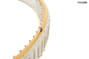 Glamour lampa wisząca Liberty LED 24W 3000K złoty ring