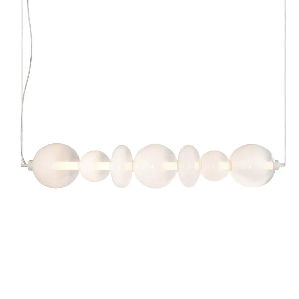 Wisząca lampa do sypialni DAPHNE ML0864 LED 40W 3000K biała złota