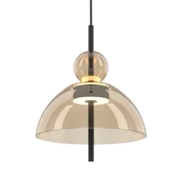 Wisząca lampa Bangkok MOD185PL-L12CG3K1 LED 12W 3000K do salonu mosiądz