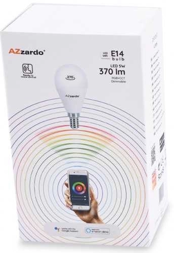 Ledowa żarówka WiFi Smart AZ3216 E14 bulb 5W smart sterowanie aplikacją