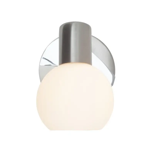 Kinkiet ścienny szklany Tiara 15610/13 regulowany chrom biały