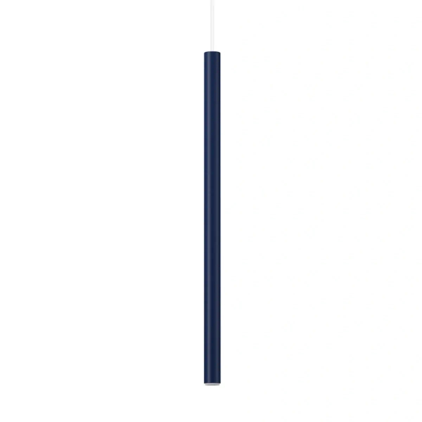Lampa wisząca granatowa SOPEL 1xG9 do jadalni tuba metalowa 41826