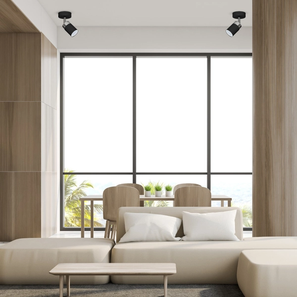 Kinkiet LAMPA ścienna JOKER MLP910 Milagro metalowa OPRAWA sufitowy SPOT reflektorek tuba czarna