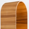Kulista lampa ścienna Sfera QN-SFERA-WB-L-TEAK do salonu brązowy biały