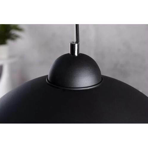 Wisząca lampa do jadalni Retro ABR-GEO Abruzzo kopuła czarna złota
