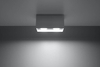 Downlight LAMPA sufitowa SL.0382 metalowa OPRAWA prostokątna szara