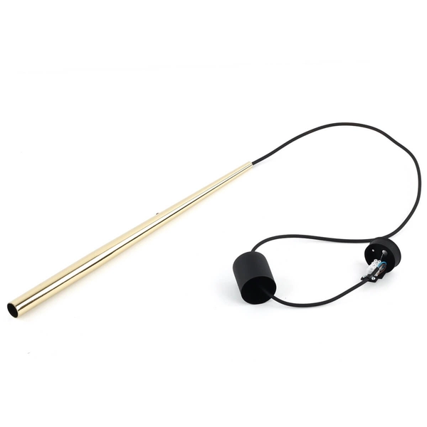 Lampa wisząca Piano 10116 tubka sopel do jadalni złota czarna