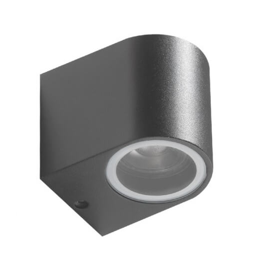 Metalowy kinkiet ogrodowy Rimini AZ2176 IP54 metalowa tuba szara