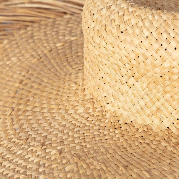 Lampa zawieszana Boho ABR-LWAA-60 Abruzzo kapelusz ekologiczna beżowa