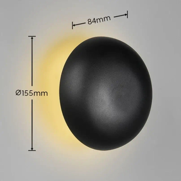 Ściemnialny kinkiet ścienny DAVEY R24431132 LED 1,5W 3000K czarny