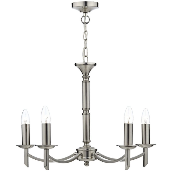 Żyrandol pałacowy Ambassador AMB0546 Dar Lighting do jadalni chrom