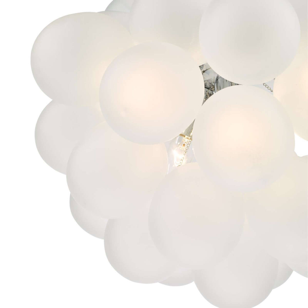 Wisząca lampa bańki Bubbles BUB0602 do salonu biały chrom