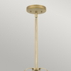 Szklana wisząca lampa QN-WIMBERLEY-P-WS retro mosiądz