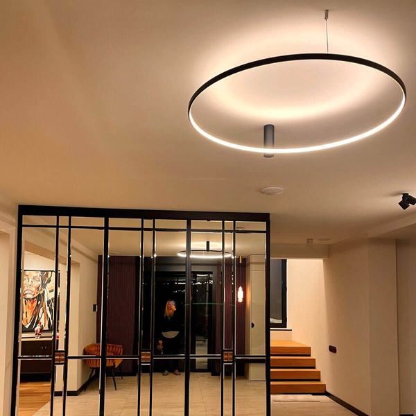 Sufitowa lampa RING LP-909/1C S BK CCT LED 35W 3000-6000K czarny