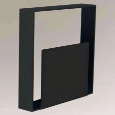 LAMPA ścienna NANTO 7910 Shilo kwadratowa OPRAWA kinkiet LED 6W 3000K metalowy czarny