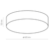 Plafon do garderoby Rondo 1581 TK Lighting okrągły minimalistyczny biały