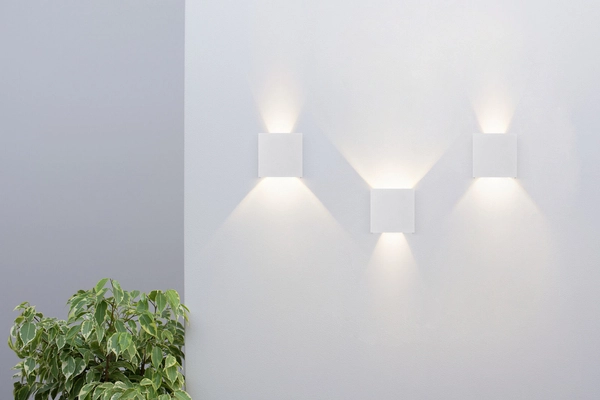 Kinkiet na taras lampa ścienna Fulton O572WL-L6W LED 6W kostka biała