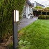 Stojąca LAMPA zewnętrzna QUBO 7193001118 Lutec metalowa OPRAWA prostokątna LED 18W 3000K słupek outdoor IP54 szary
