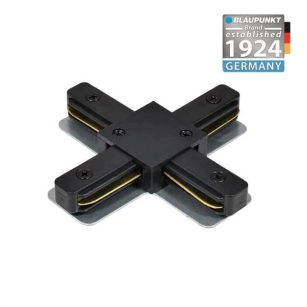 Krzyżowy ŁĄCZNIK VISION KX1B do 1-fazowego systemu szynowego czarny