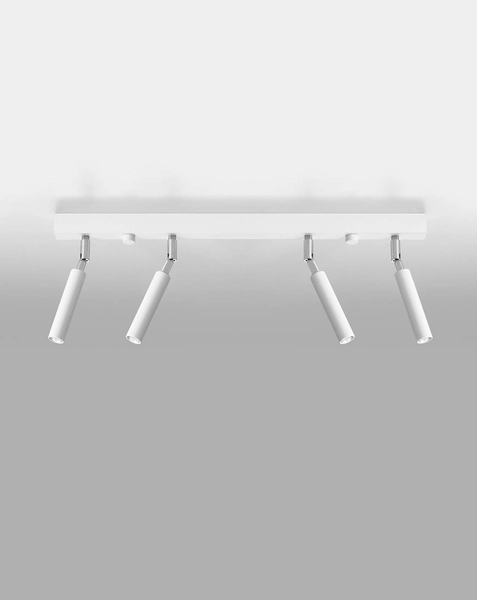 Plafon LAMPA industrialna SL.0905 metalowa OPRAWA sufitowe tuby regulowane białe