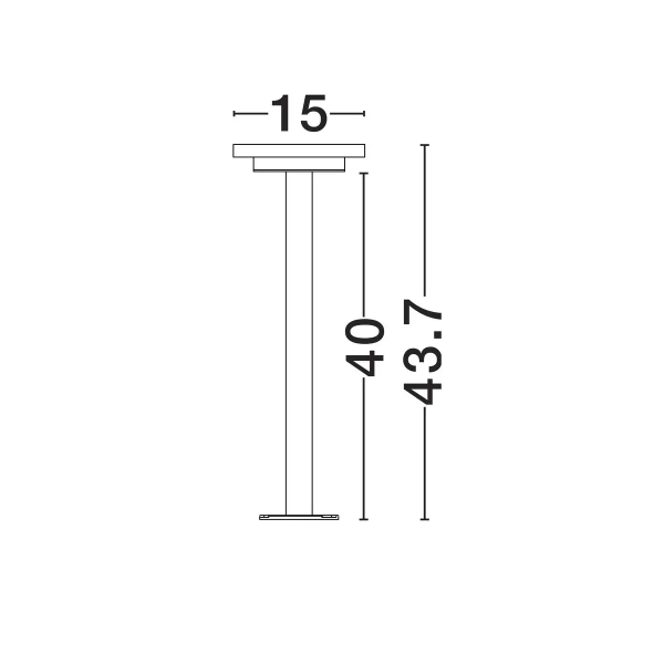 Lampa ogrodowa stołowa ALONVIA LE75155 LED 12W 3000K IP65 czarny
