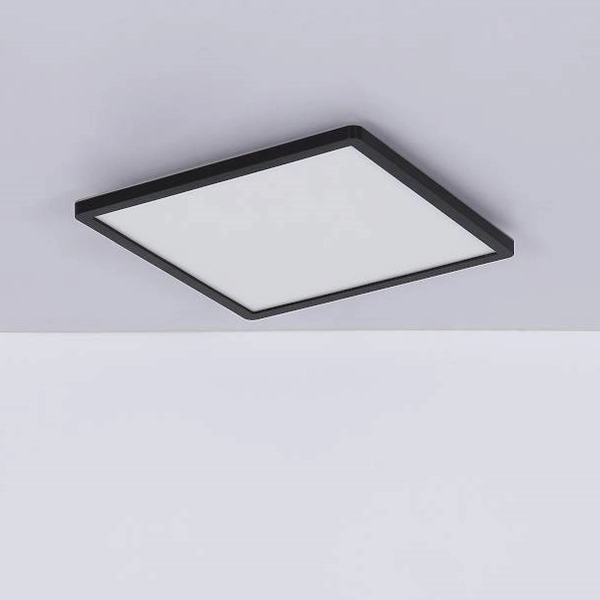 LAMPA sufitowa SAPANA 41563-18B Globo kwadratowa LED 18W 3000K do łazienki IP44 czarna