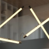 Nowoczesna lampa wisząca czarna PIPER LED 23,5W 2700-4000K listwy do salonu 71264-M942-D9-PH-12