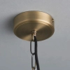 Łańcuchowa lampa wisząca Hurst 95835 szklana mosiądz przezroczysty