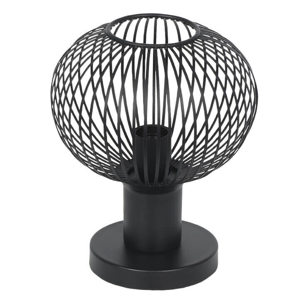 Stolikowa lampka salonowa GILA 565700132 Trio koszyk loft czarny