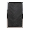 Stolik dębowy boczny Blackbone 7426 Richmond Interiors metalowy minimalistyczny czarny