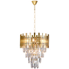 LAMPA wisząca ASPEN ML6000 Milagro glamour OPRAWA kryształowy ZWIS na łańcuchu złoty