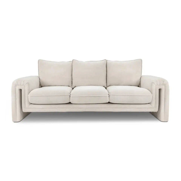Sofa tapicerowana KELLY beżowa KH1501100164 wys. 90 cm do salonu