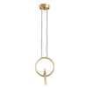 Designerska lampa wisząca Amici ST-D7774 gold 7W 3000K do salonu okrąg złota