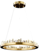 Lampa wisząca Nenufar MSE010100125 glamour kryształowa złota